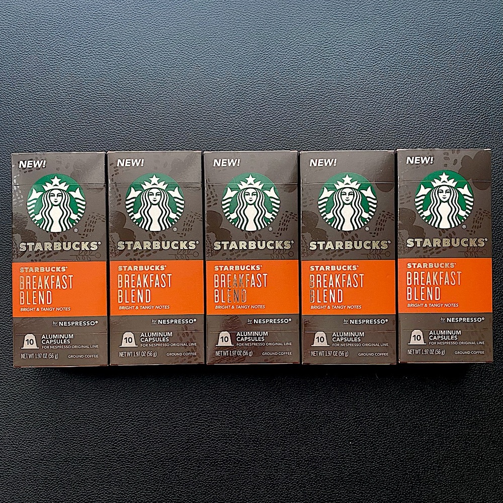 Nespresso Starbucks Breakfast Blend Pods Original Line BBD 9/22